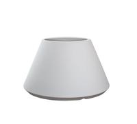 Vaso in resina da esterno interno per piante tondo conico design d.60x h35 cm peso 2 kg Stromboli Bianco bianco
