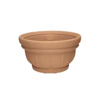 VASO IN RESINA DI MARTINO MOD LARA COLORE TERRACOTTA D35,ESTERNO,GIARDINO