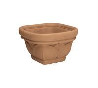 Vaso In Resina Di Martino Mod Lotus Colore Terracotta 30X30, Esterno,Giardino