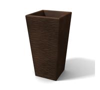 VASO IN RESINA MODERNO RUSTICO CON CACHE POT MADE IN ITALY CASA GIARDINO