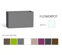 FIORIERA VASO RESINA ARREDO GIARDINO OUTDOOR TERRAZZO BORDO VASI RETTANGOLARE