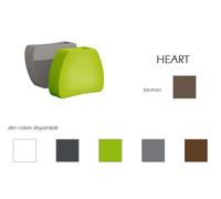 Vaso in resina rettangolare HEART altezza cm. 80
