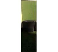 VASO IN RESINA SINGLE QUADRATO 35 CM antracite-arancio-terra di siena-verde anic