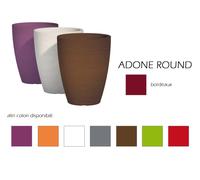 Vaso in resina tondo ADONE altezza cm. 38