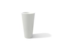 Vaso in Resina Tondo Moderno Ø45xh90 cm con Ripiano Cache-pot giardino terrazzo