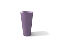 Vaso in Resina Tondo Moderno Ø45xh90 cm con Ripiano Cache-pot giardino terrazzo