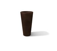 Vaso in Resina Tondo Moderno Ø45xh90 cm con Ripiano Cache-pot giardino terrazzo
