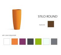 Vaso in resina tondo STILO altezza cm. 70