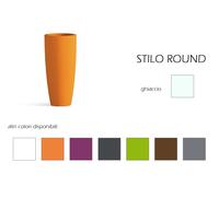 Vaso in resina tondo STILO altezza cm. 70