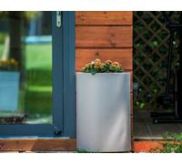 VASO in SUPER RESINA A MURO moderno liscio 45x22xH45/45x22xH65 cm arredo design