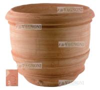 Vaso in Terracotta a Barile liscio Toscana cm50 57 cotto toscano italia limoni