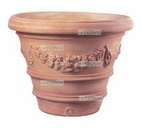 Vaso in terracotta imprunetino toscana galestro cm 70 timbrato pianta albero