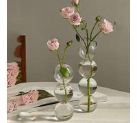 Vaso in vetro a bolle di stile coreano Ins, vaso idroponico trasparente, display floreale a tulipano, decorazione per soggiorno, decorazione per la casa, vaso da fiori, centrotavola, decorazione da ta