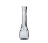 Vaso in vetro a stelo singolo, realizzato a mano, a collo stretto, design verticale a righe, vasi decorativi per rose, tulipani, centrotavola per matrimoni, decorazione per casa e ufficio