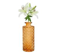Vaso in vetro ambrato per boccioli di diamante, mini vaso per fiori, bottiglia decorativa vintage per centrotavola, decorazione da tavolo, ricevimento di nozze, decorazione per la casa