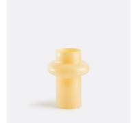 Vaso in vetro colorato, altezza 20 cm, ORLYA Giallo TU