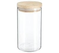 Vaso in vetro con coperchio in legno "Hermet" 1L