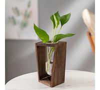 Vaso in vetro idroponico di design moderno nordico, decorazione per la casa, complemento d'arredo per salotto, mobile TV, tavolo, scrivania, accessorio decorativo con fiori Tagli UnicaLegno