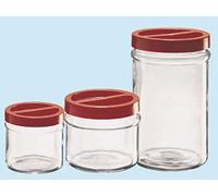 Vaso in vetro Ortes per alimenti 5000 cc/ml con tappo a vite conf.6pz