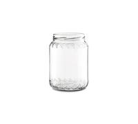 Vaso in vetro regina per mielє 1000 g con capsula twist-off TO 82 ARGENTO con flip per pastorizzazione - 15 pezzi