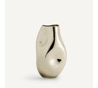 Vaso in vetro soffiato metallizzato H28 cm, Cozi Oro TU