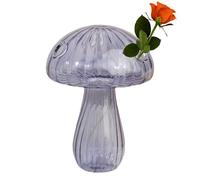 Vaso in vetro | Vaso di propagazione a basso fungo | Vaso per piante decorazione da tavolo per interni, davanzale della finestra, bagno, soggiorno, camera da letto, ufficio