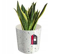 KADAX Flowerpot, piantatrice di plastica, 3 Dimensioni, pentola vegetale in 5 Diversi Motivi, Vaso Decorativo per Piante, Overflow Resistente ai Raggi UV (∅ 19,5 cm, terrazzo)