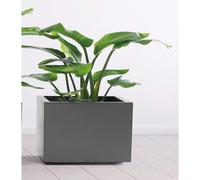 EURO 3 PLAST Cassetta Kebe in Plastica Riciclata con Riserva d'Acqua Integrata, Cm 40, Colore Antracite