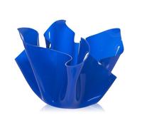 VASO MULTIUSO Design Drappeggi D'Autore Vaso Multiuso Acrilico Blu, 45x45x29 cm