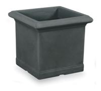 Vaso Liscio Quadro Ducale 40 cm Antracite
