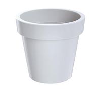 Vaso Lofly in plastica Bianco. 19,6 (lunghezza) x 19,6 (larghezza) x 18,1 (altezza) cm