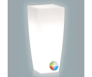 VASO LUMINOSO AGAVE ALTO 33x33 LED RGB BATTERIA CON CAVO GIARDINO CASA PISCINA