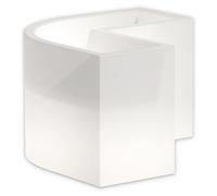 VASO LUMINOSO ANGOLARE LAMPADA GIARDINO FIORIERA LUCE LED MULTICOLOR RGB CAVO