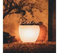 Vaso luminoso da giardino Vasi luminosi di luce bianca in resina per piante