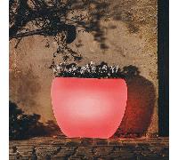 Vaso luminoso da giardino Vasi luminosi di luce rossa in resina per piante
