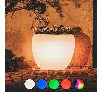 VASO LUMINOSO LAMPADA ORIGINALE GIARDINO FIORIERA H 80 BATTERIA LED MULTICOLOR