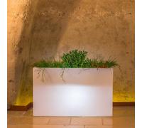 VASO LUMINOSO LAMPADA FIORIERA LUCE LED MULTICOLOR RGB CAVO GIARDINO PISCINA