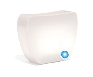 VASO LUMINOSO LAMPADA ORIGINALE GIARDINO FIORIERA H 80 CAVO LUCE LED BLU