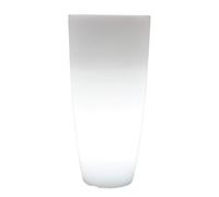 Vaso Luminoso RGB con Pannello Solare per Esterno Giardino Multicolor cm Ø 33 x 70 h