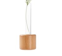 Vaso Magnetico Per Frigorifero - Vaso In Legno Con Magnete Per Frigorifero Da 26 g | Vaso Per Piante Idroponiche, Magnete Per Frigorifero, Vaso Artistico, Tubo Di Prova