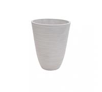Vaso Medio Antartide in Alluminio e Fibra sintetica cm ø 29x36 Bianco VivaGarden