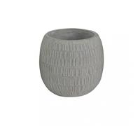 Vaso Medio Bordeaux Fibra di argilla cm 18,8x18,8x16,5 h Grigio VivaGarden
