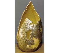 VASO METALLO INDIANO DORARO HANDMADE ARGIANATO INDIANO