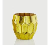 Vaso Metallo Oro EDG Geometrico H33 cm