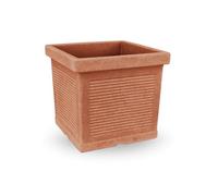 Vaso Millerighe Quadro Ducale 40 cm Antracite