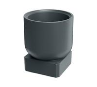 Vaso Molta Base Square Grafite Ø40x44