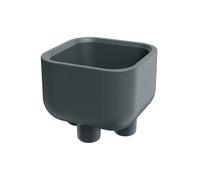 Vaso Molta Square Foot grafite Ø48x39