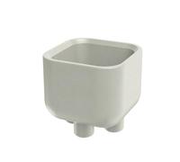 Vaso Molta Square Foot Sabbia Ø40x36