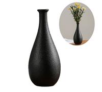 Vaso Nero Decorativo in Ceramica Nera Per L'arredamento Della Casa