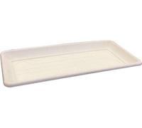 Vaso O SOTTOVASO Rettangolare Maxi Bianco (SOTTOVASO 74x33x5,7H cm. per Vaso 80 cm.)